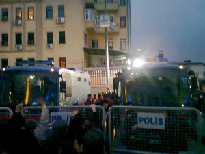 kafkaeskes Gerichtsgebäude beim Devrimci Karagah Prozess in der Türkei