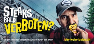 Ein Plakat der Kampagne «Bin kein Baby», die ziemlich am Ziel vorbeischoss.