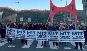 Streikposten in Bilbao am Generalstreik vom 17. März. Bild: ELA